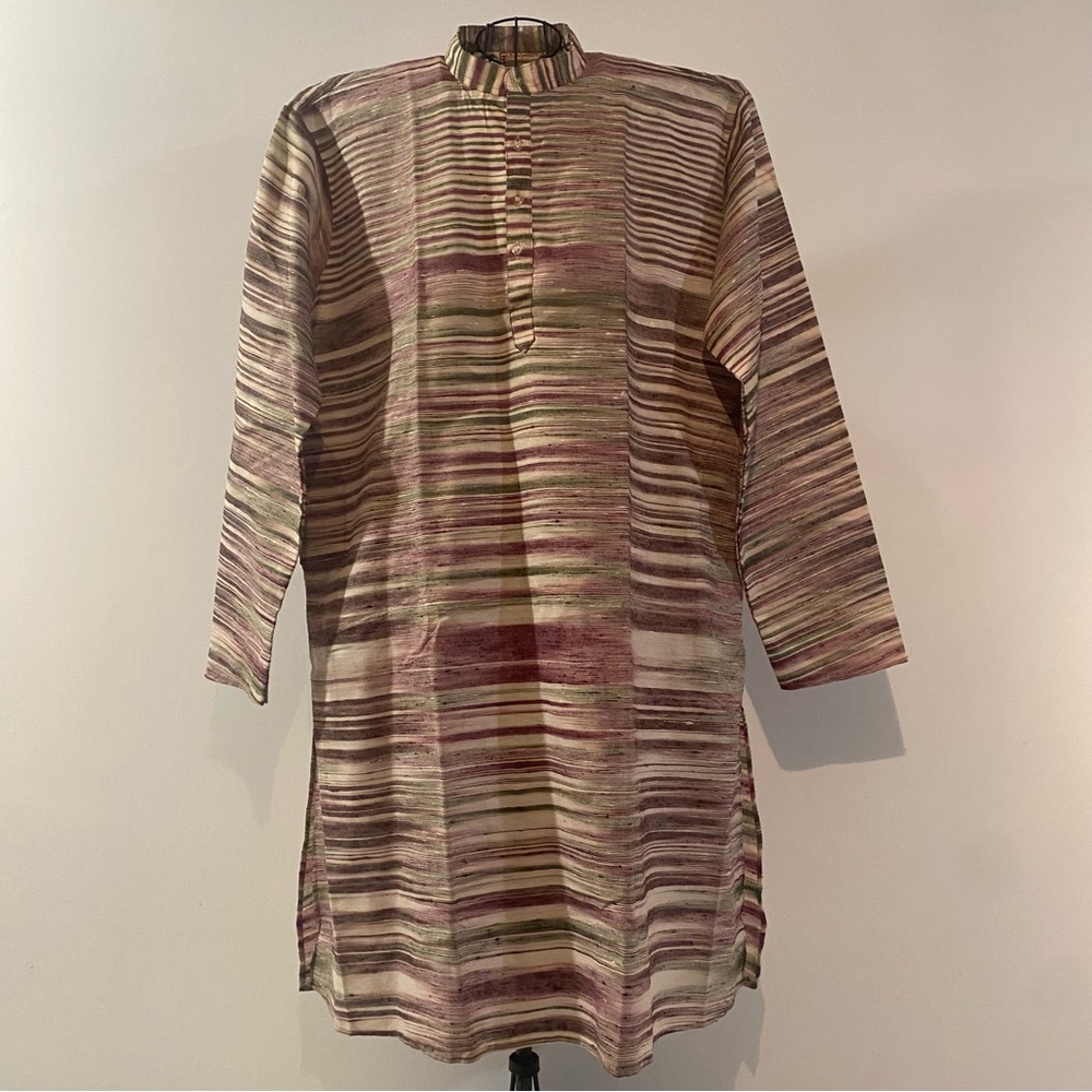 Readymades Horizontal Stripe Medium Weight Kurta